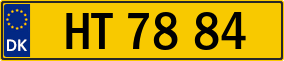 Trailer License Plate